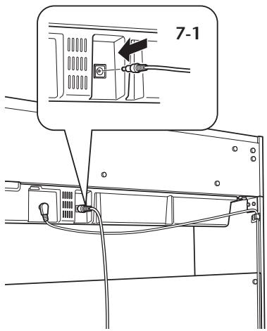 YAMAHA YDP-S51 - Connect the AC adaptor. - 1
