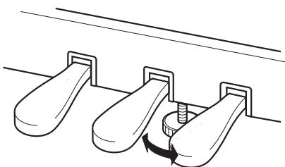 YAMAHA YDP-S51 - Set the adjuster. - 1