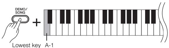 YAMAHA YDP-S51 - To turn off Quick Play: - 1