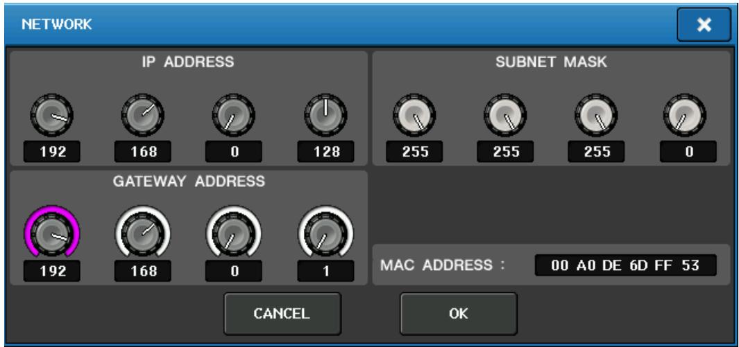 YAMAHA CL5/CL3/CL1 - Configuration réseau de la console de série CL - 1