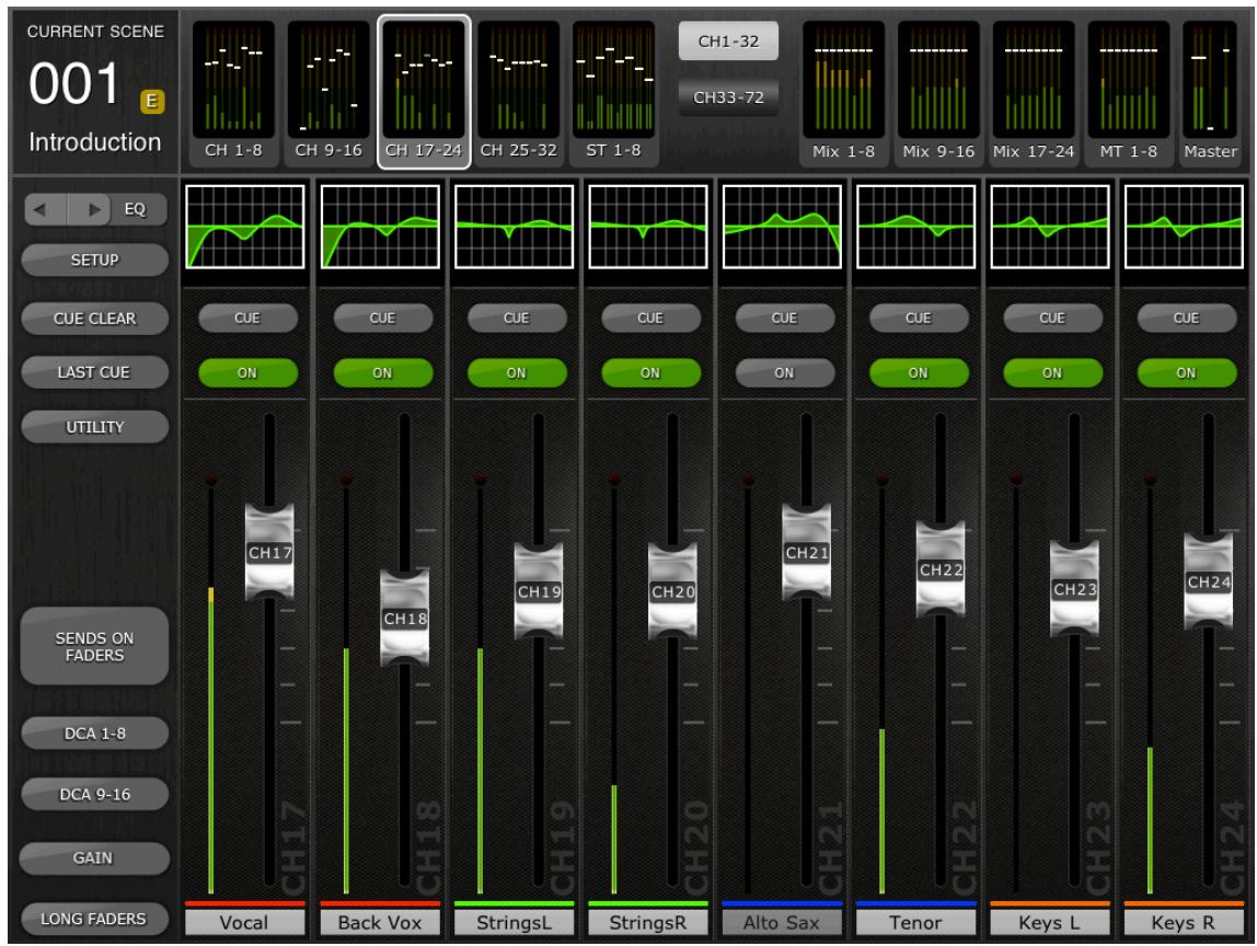 YAMAHA CL5/CL3/CL1 - Fenêtre de la console de mixage - 1