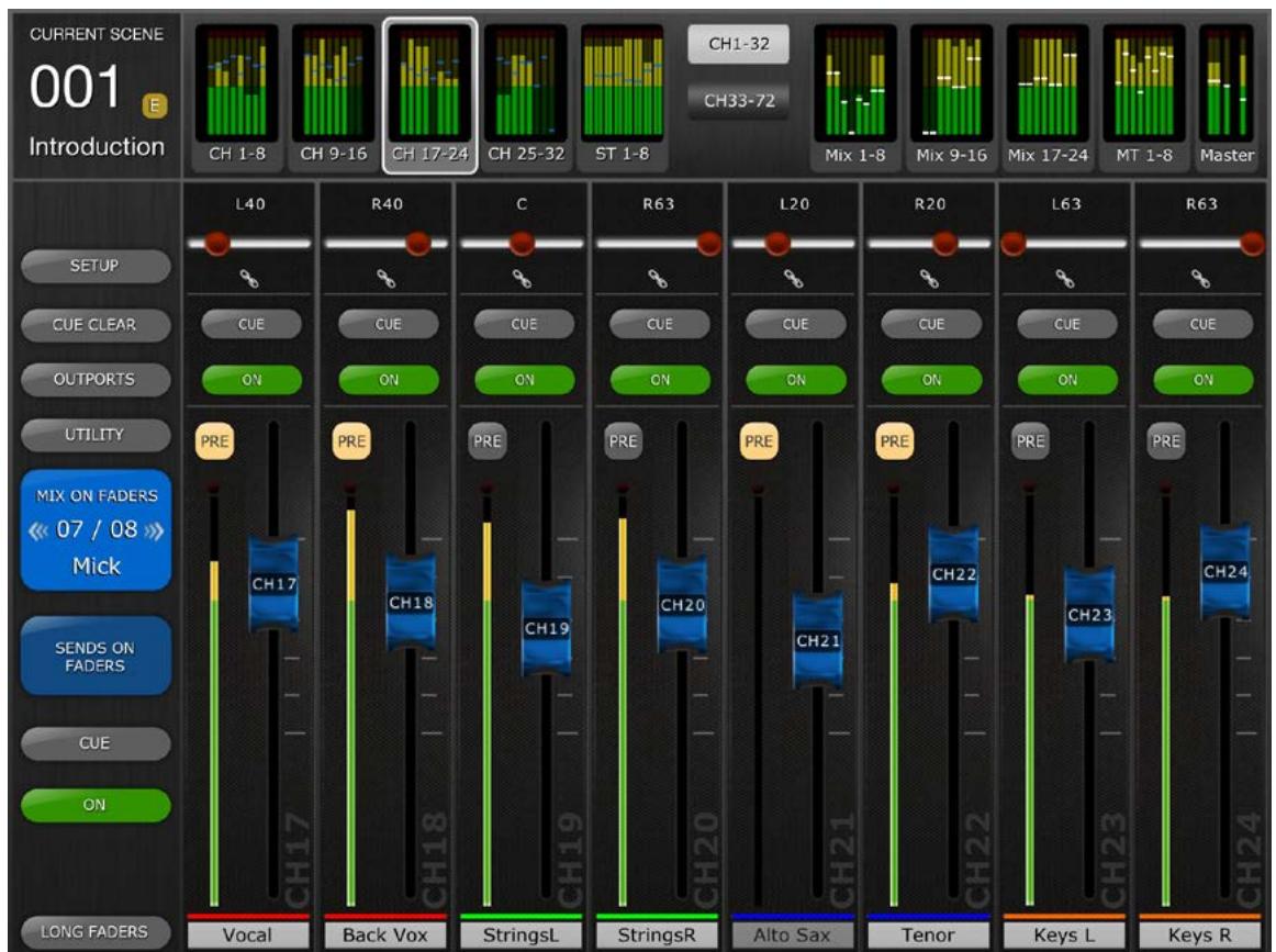 YAMAHA CL5/CL3/CL1 - SENDS ON FADERS - 1