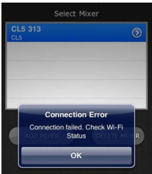 YAMAHA CL5/CL3/CL1 - Connection Error (Erreur de connexion) - 1