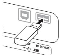 YAMAHA F02 - Connecting a USB device - 1