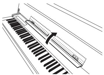 YAMAHA F02 - To close the key cover: - 1
