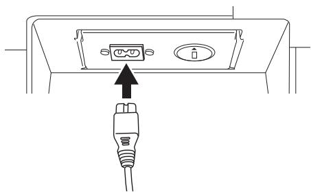 YAMAHA F02 - Connect the Power cord. - 1