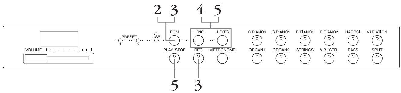 YAMAHA F02 - Converting a User Song in the Instrument to an Audio Song - 1