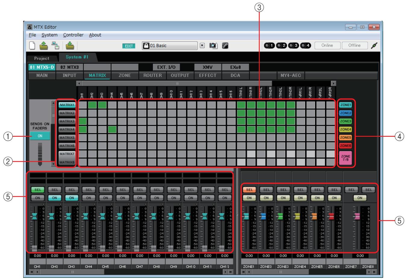 YAMAHA MTX - Écran « MATRIX » - 1