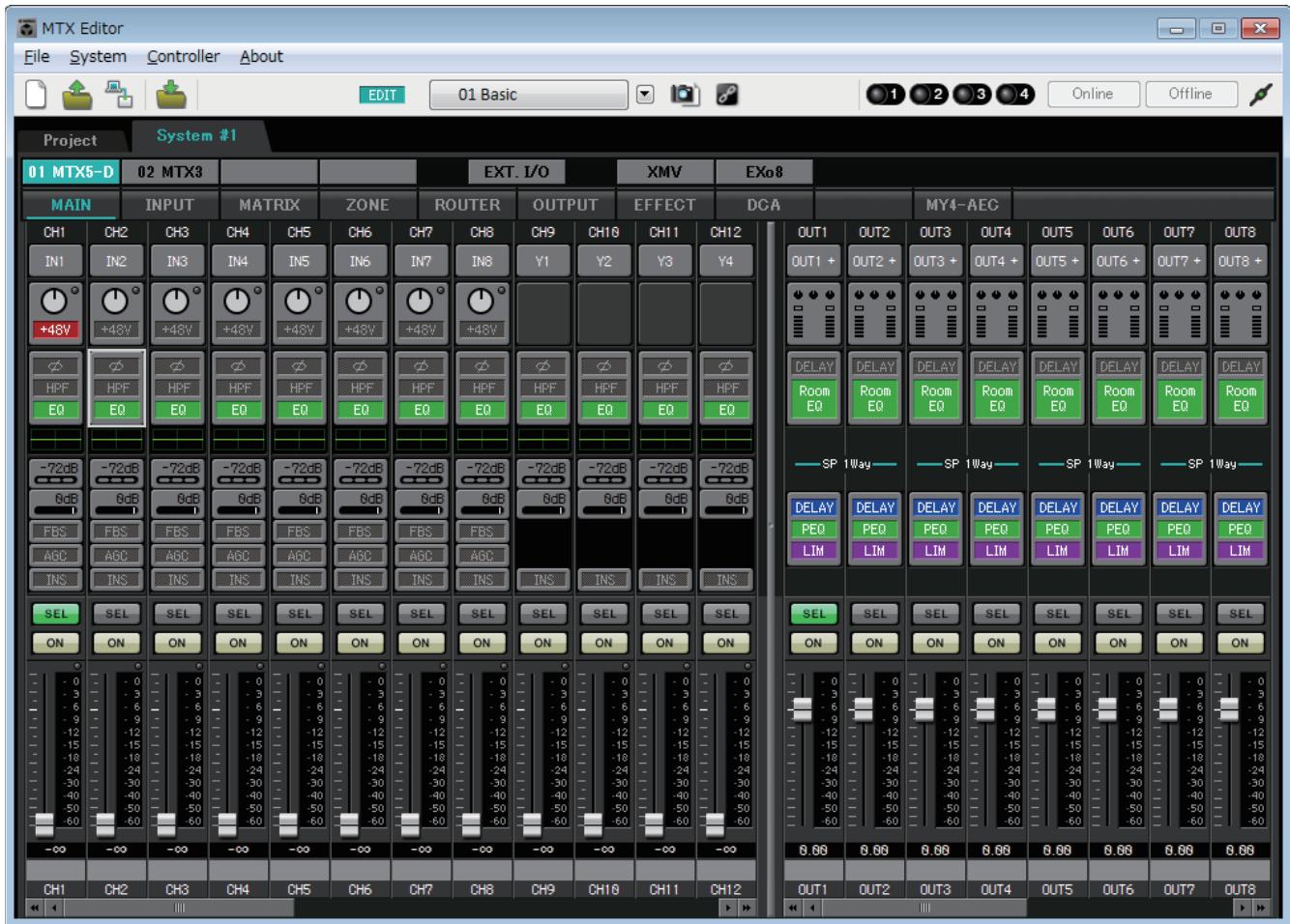 YAMAHA MTX - Chapitre 4. Écran System - 1