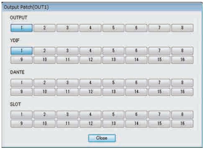 YAMAHA MTX - □Boîte de dialogue « Output Patch » - 1
