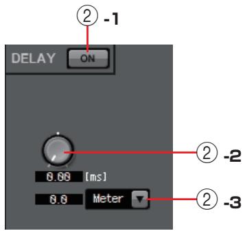 YAMAHA MTX - ② Zone du paramètre DELAY - 1