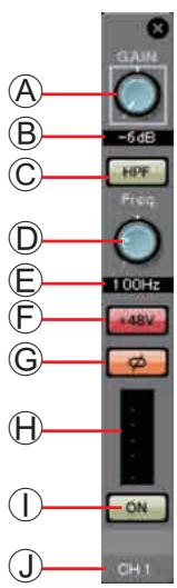 YAMAHA MTX - Écran d'édition des paramètres (pour l'EXi8) - 1