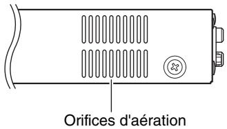 YAMAHA MTX3 - Orifices d'aération - 1