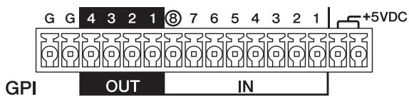 YAMAHA MTX3 - Branchement via le connecteur [GPI] - 1