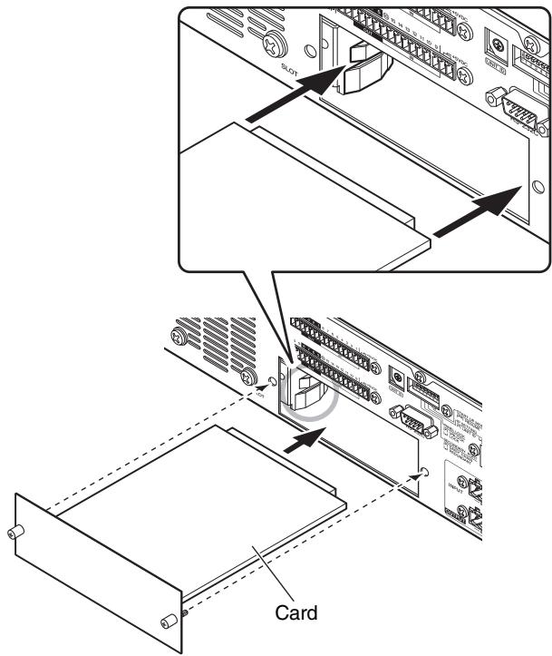 YAMAHA MTX5-D - ■ Installing an option card - 2