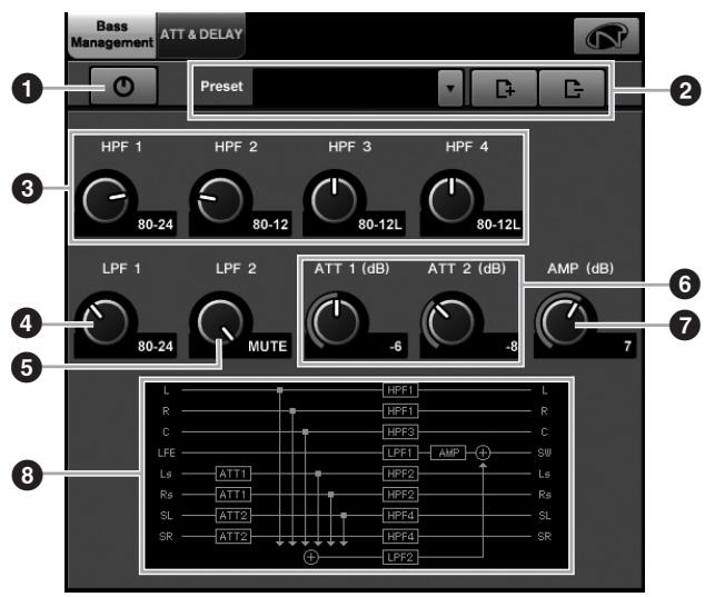 YAMAHA NIO500-D16/NIO500-A16/NIO500-A8D8 - Bass Management Window - 1