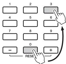 YAMAHA PSR-E243/YPT-240 - Number buttons - 1