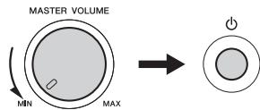 YAMAHA PSR-E243/YPT-240 - Turning the Power On/Off - 1