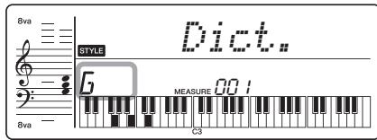 YAMAHA PSR-E243/YPT-240 - As an example, learn how to play a GM7 (G major seventh) chord. - 2