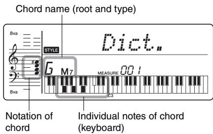 YAMAHA PSR-E243/YPT-240 - As an example, learn how to play a GM7 (G major seventh) chord. - 4