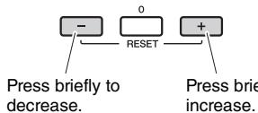 YAMAHA PSR-E243/YPT-240 - [-] and [+ ] buttons - 1