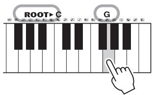 YAMAHA PSR-E243/YPT-240 - As an example, learn how to play a GM7 (G major seventh) chord. - 1