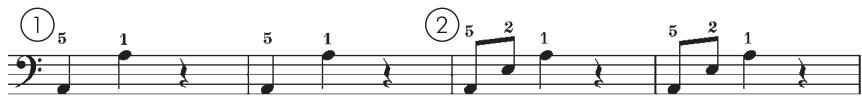 YAMAHA PSR-E343/YPT-340 - Warm-up Exercise - "Basic Accompaniment" - 4
