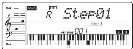 YAMAHA PSR-E343/YPT-340 - Appuyez sur la touche [start/stop] pour lancer la lessan. - 1