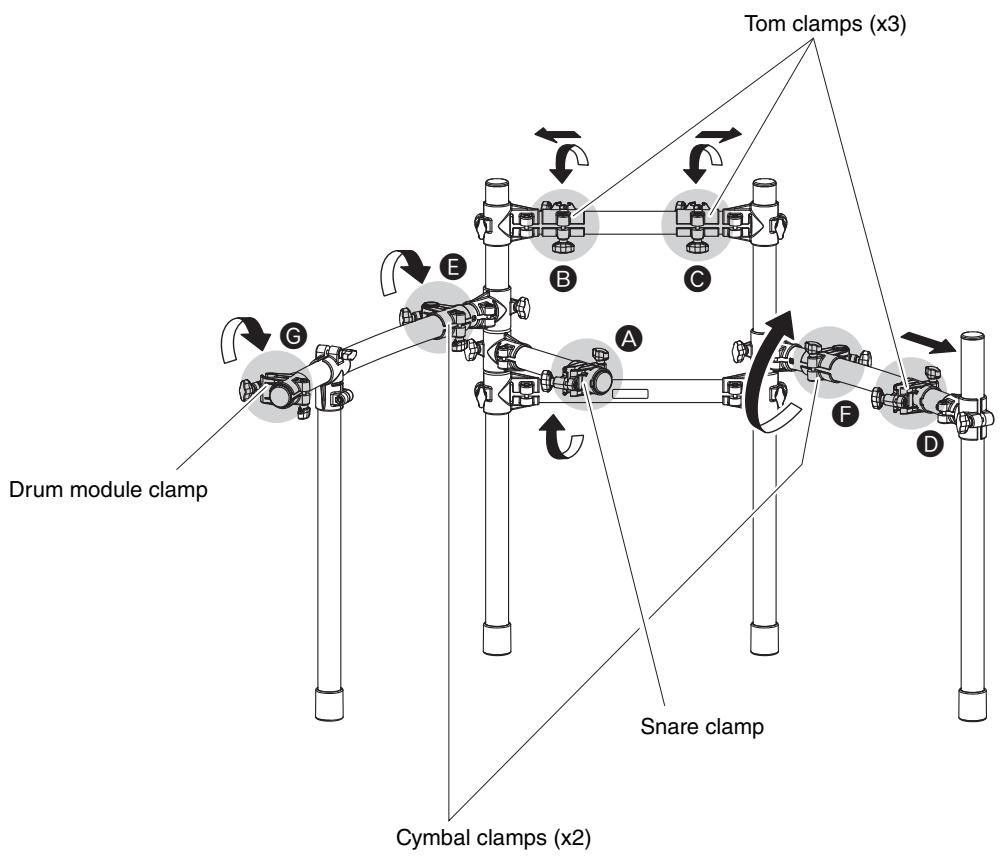 YAMAHA RS502 - Attaching the Holders - 1