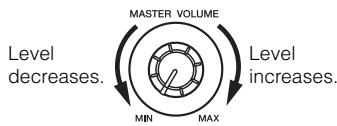 YAMAHA YDP-162/142 - Setting the Volume - 1