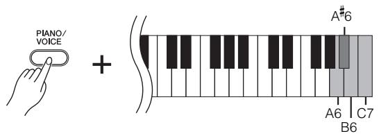YAMAHA YDP-162/142 - Changing the Touch Sensitivity - 1