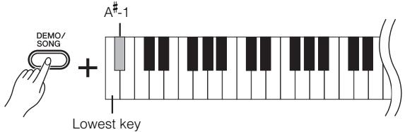YAMAHA YDP-162/142 - To turn on Quick Play: - 1