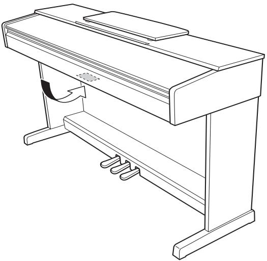 YAMAHA YDP-162/142 - NAME PLATE LOCATION: - 1