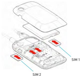 WIKO OZZY - \~ Installazione della batteria - 1