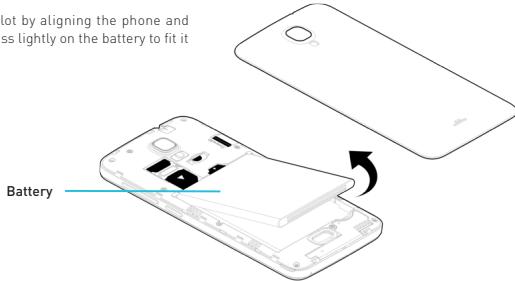 WIKO BLOOM DUAL SIM - - Installing the Battery - 1