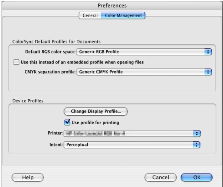 NIKON CAMERA CONTROL PRO - The Color Management Tab (Macintosh) - 1