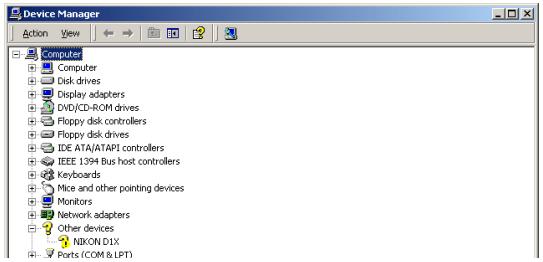 NIKON CAMERA CONTROL PRO - Reinstalling the Device Driver - 1