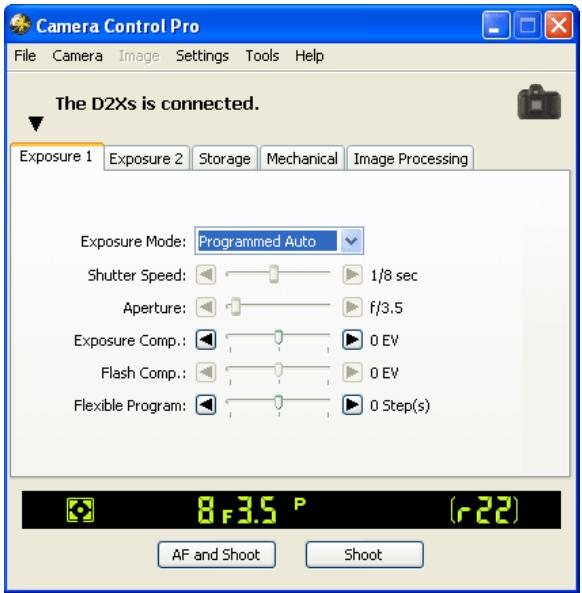 NIKON CAMERA CONTROL PRO - Start Camera Control Pro. - 1