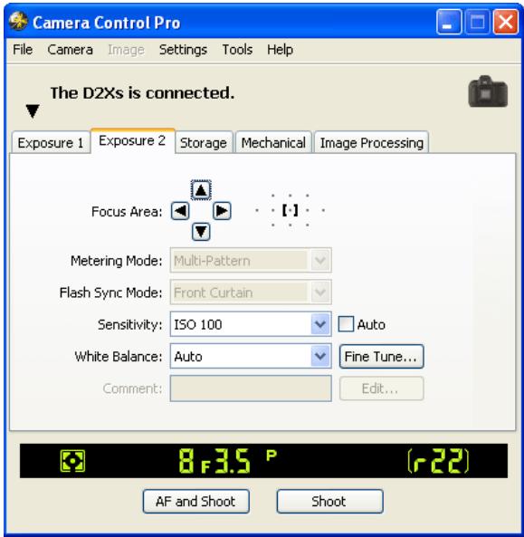 NIKON CAMERA CONTROL PRO - The Exposure 2 Tab - 1