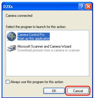 NIKON CAMERA CONTROL PRO - USB Connection to a Windows XP Computer - 2