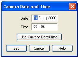 NIKON CAMERA CONTROL PRO - Set Date and Time... - 1