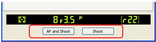 NIKON CAMERA CONTROL PRO - Shoot Buttons - 1
