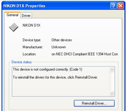 NIKON CAMERA CONTROL PRO - Reinstalling the Device Driver - 2