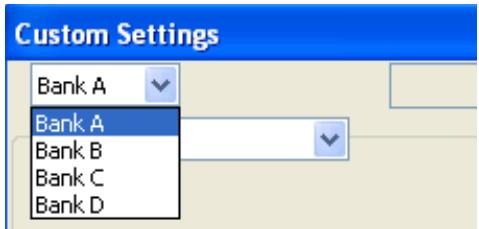 NIKON CAMERA CONTROL PRO - Choose a Custom Settings bank (D1 series/D2 series/D100/D200 only) - 1