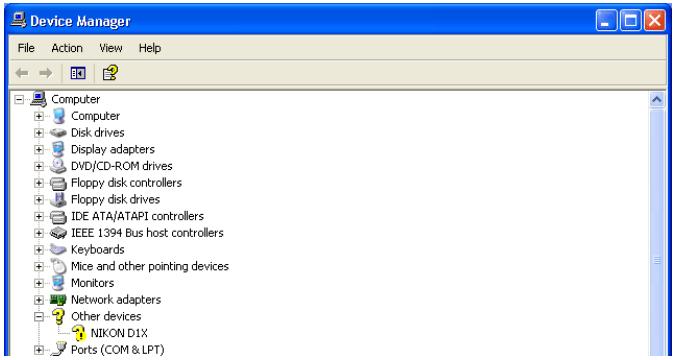NIKON CAMERA CONTROL PRO - Reinstalling the Device Driver - 1