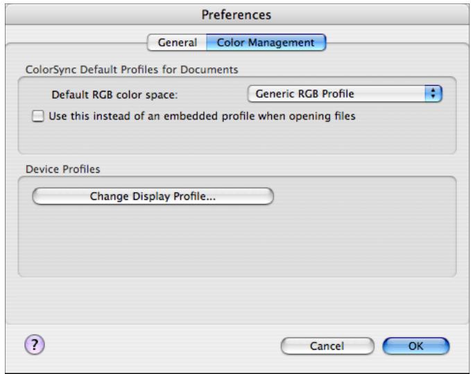 NIKON CAMERA CONTROL PRO 2 - The Color Management Tab (Macintosh) - 1