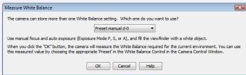NIKON CAMERA CONTROL PRO 2 - Measure White Balance... - 1