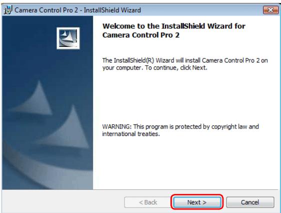 NIKON CAMERA CONTROL PRO 2 - Click Next. - 1