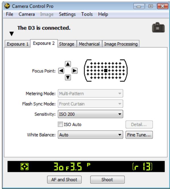 NIKON CAMERA CONTROL PRO 2 - The Exposure 2 Tab - 1