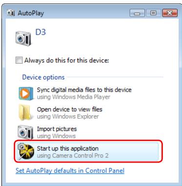 NIKON CAMERA CONTROL PRO 2 - USB Connection to Windows Vista/XP Computers - 1